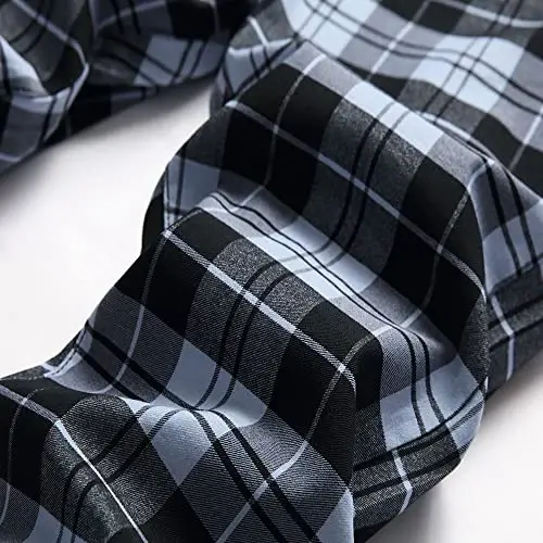 Keevoom Mens Stretch Skinny Flat-Front Fashion Style Comfy Solid Casual Slim Fit Business Dress Chinos Pants - 5