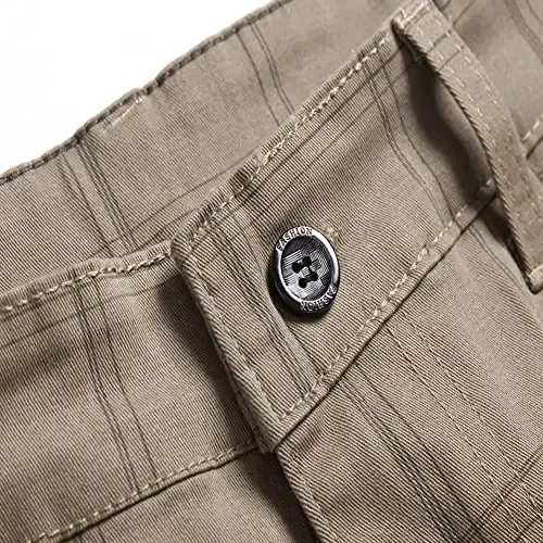 Keevoom Mens Stretch Skinny Flat-Front Fashion Style Comfy Solid Casual Slim Fit Business Dress Chinos Pants - 5