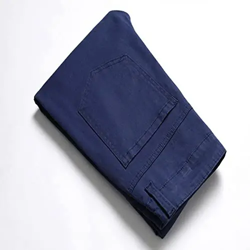 Keevoom Plaid Pants for Men Stretch Skinny Slim Fit Flat-Front Casual Fashion Comfy Solid Pencil Business Dress Chinos Pants - 5