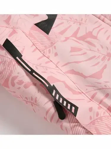 Keevoom Girl's Suv o'tkazmaydigan chang'i kurtkasi Fleece qor paltosi Shamolga chidamli iliq qishki snoubord kurtkasi olinadigan qalpoqli - 6