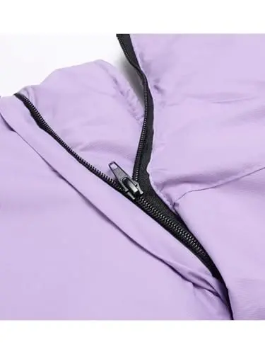 Keevoom Girl's Waterproof Ski Jacket Fleece Qor Palto Shamoldan Himoya Issiq Qishki Snoubord Kurtkasi Olinadigan Kapushon bilan - 4