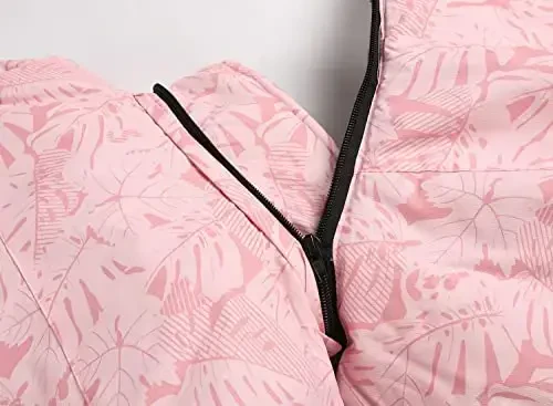 Keevoom Girl's Waterproof Ski Jacket Fleece Snow Coat Windproof Warm Winter Snowboarding Jacket with Removable Hood - 1