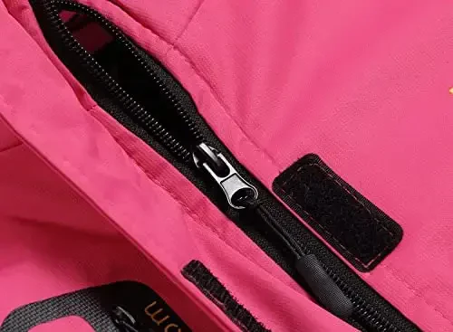 Keevoom Girl's Waterproof Ski Jacket Fleece Snow Coat Windproof Warm Winter Snowboarding Jacket with Removable Hood - 2