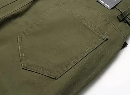 Keevoom Mens Stretch Skinny Flat-Front Fashion Style Comfy Solid Casual Slim Fit Business Dress Chinos Pants - 6