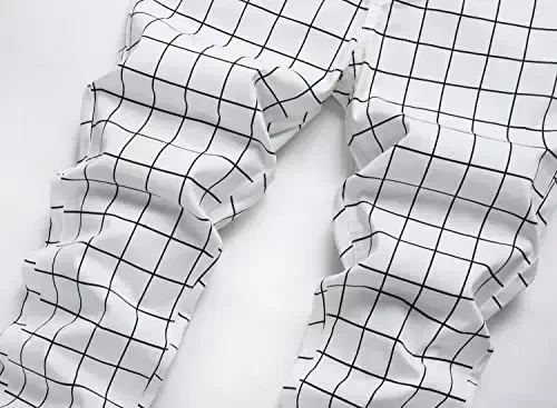 Keevoom Mens Stretch Skinny Flat-Front Fashion Style Comfy Solid Casual Slim Fit Business Dress Chinos Pants - 3