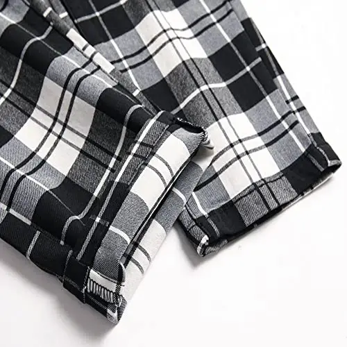 Keevoom Mens Stretch Skinny Flat-Front Fashion Style Comfy Solid Casual Slim Fit Business Dress Chinos Pants - 6