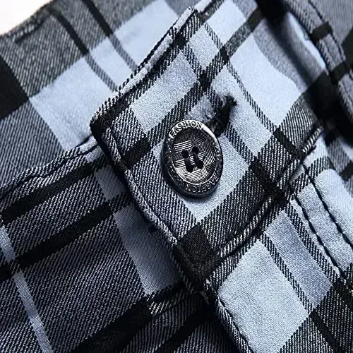 Keevoom Mens Stretch Skinny Flat-Front Fashion Style Comfy Solid Casual Slim Fit Business Dress Chinos Pants - 4