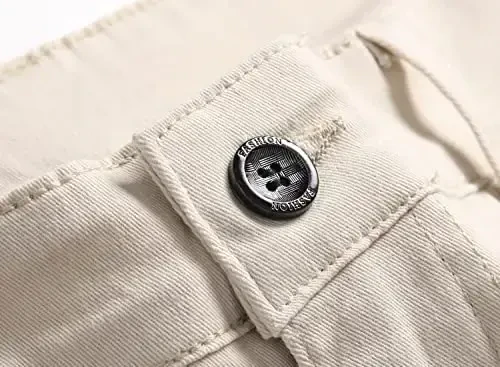 Keevoom Mens Stretch Skinny Flat-Front Fashion Style Comfy Solid Casual Slim Fit Business Dress Chinos Pants - 5