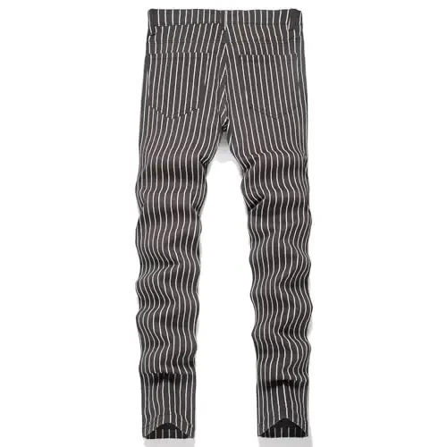 Keevoom Mens Stretch Skinny Flat-Front Fashion Style Comfy Solid Casual Slim Fit Business Dress Chinos Pants - 2