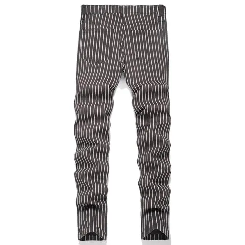 Keevoom Mens Stretch Skinny Flat-Front Fashion Style Comfy Solid Casual Slim Fit Business Dress Chinos Pants - KEEVOOM (1)