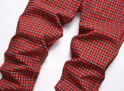 Keevoom Mens Stretch Skinny Flat-Front Fashion Style Comfy Solid Casual Slim Fit Business Dress Chinos Pants - 3