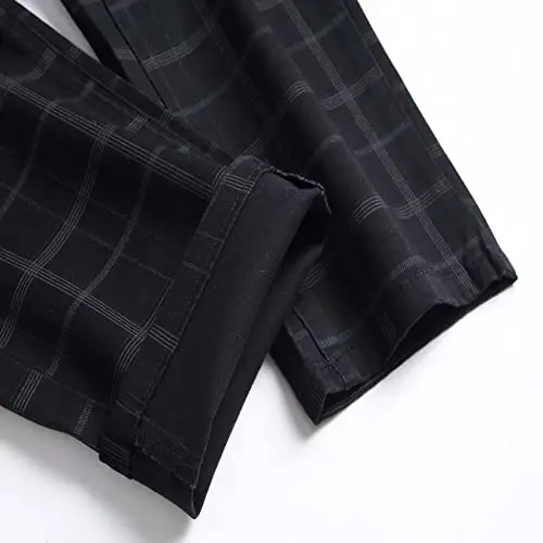 Keevoom Mens Stretch Skinny Flat-Front Fashion Style Comfy Solid Casual Slim Fit Business Dress Chinos Pants - 6
