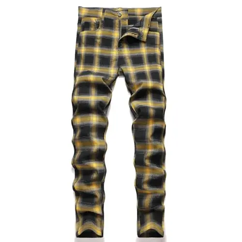 Keevoom Mens Stretch Tor Ko'rinishli Tekis Old Fashion Uslubi Qulay Qattiq Casual Slim Fit Business Chinos Shimlar 