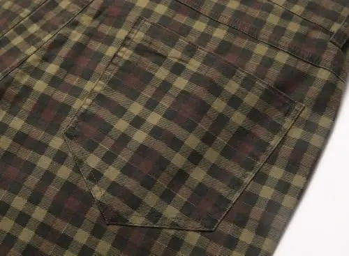 Keevoom Plaid Pants for Men Stretch Skinny Slim Fit Flat-Front Casual Fashion Comfy Solid Pencil Business Dress Chinos Pants - 5