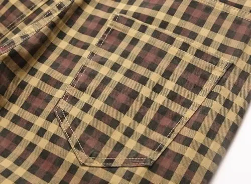 Keevoom Plaid Pants for Men Stretch Skinny Slim Fit Flat-Front Casual Fashion Comfy Solid Pencil Business Dress Chinos Pants - KEEVOOM (1)