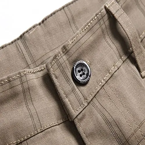 Keevoom Plaid Pants for Men Stretch Skinny Slim Fit Flat-Front Casual Fashion Comfy Solid Pencil Business Dress Chinos Pants - 6