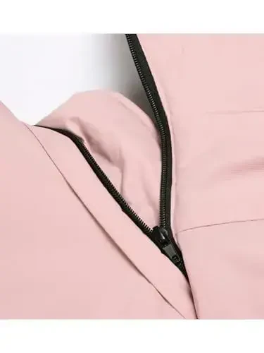 Keevoom Qizlar uchun Suv o'tkazmaydigan Ski Kurtkasi Fleece Qor Palto Shamoldan himoya Qiluvchi Issiq Qishki Snoubord Kurtkasi Olinadigan Kapüşon bilan - MODAZONE