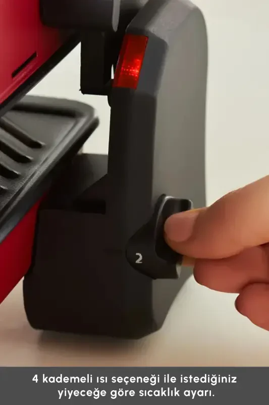 Kelajak Essential Toaster Mat Qizil 1800 Vt - 6