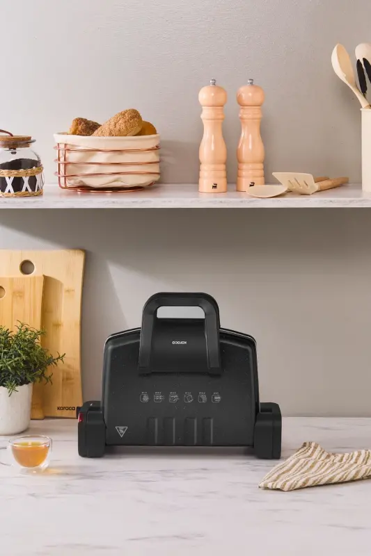 Kelajakdagi Toaster Mashinasi Yorqin Qora - 3