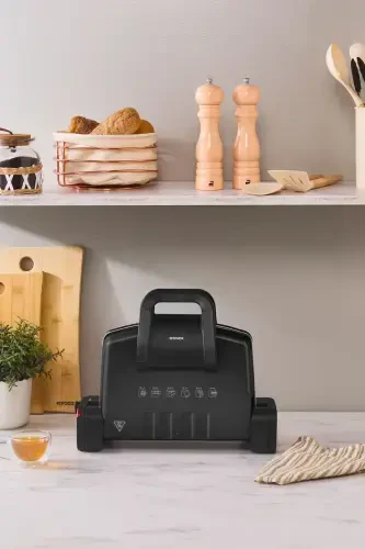 Kelajakdagi Toaster Mashinasi Yorqin Qora - 3