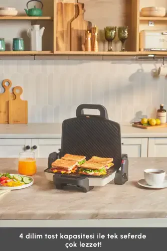 Kelajakning Asosiy Toasteri Mat Krem 1800 W - 4