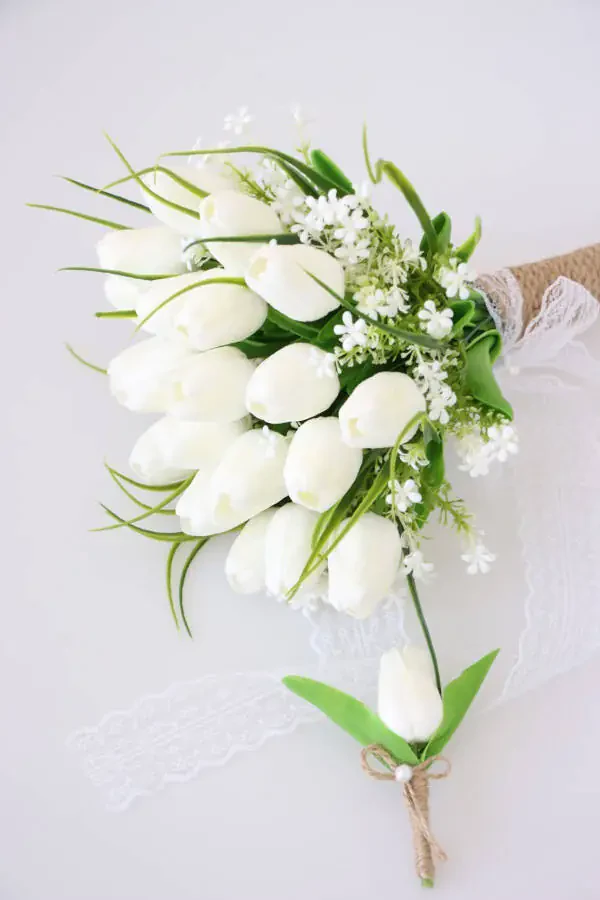 Kelin Gullasi Oq Ho'l Lola Soddaligi 2ta To'plam - 1