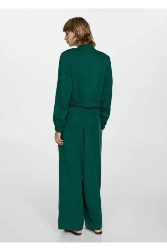 Kemerli lyocell pantolon - 5