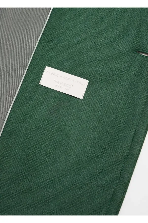 Kemerli Manteco Yünlü Palto - 7