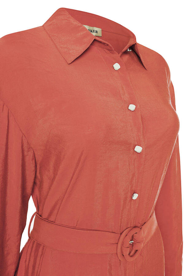 Kemerli Tunik - Kırmızı - 3