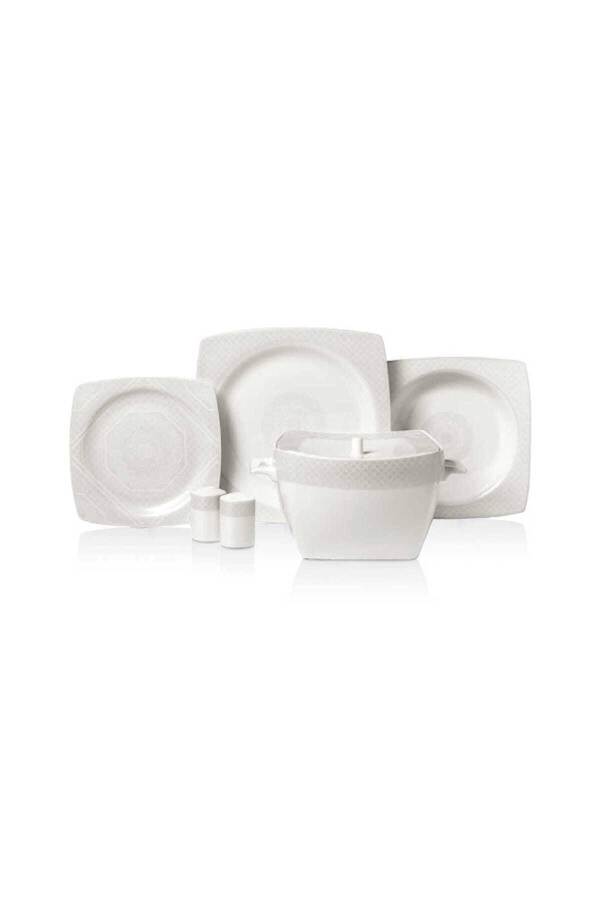 Bone Selection 60 Parça Kare Yemek Takımı A8443 - No Color - 1