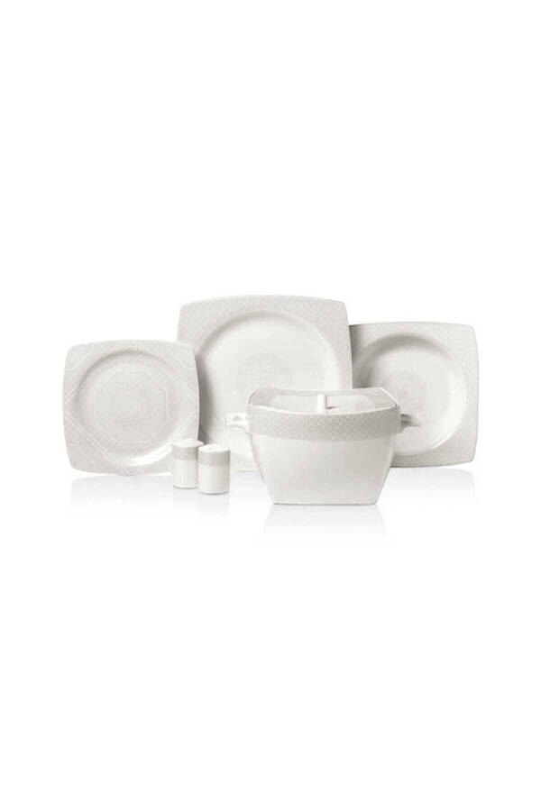 Bone Selection 60 Parça Kare Yemek Takımı A8443 - No Color - 5