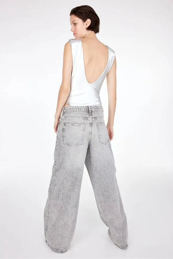 Keng bo'yinli oddiy jinsi shim - 5