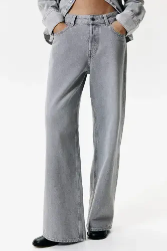 Keng Kegayimli Shim - Ochiq kulrang - 1