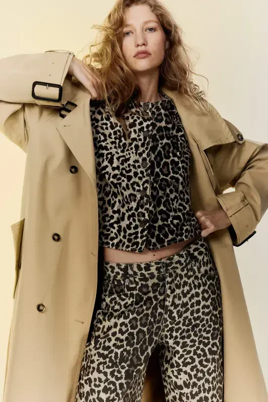 Keng Keten Shim - Ochiq bej/Leopard naqshli - 3