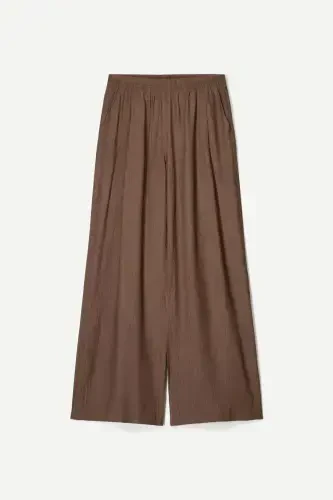 Keng oyoqli bog'ichli shimlar - BERSHKA (1)