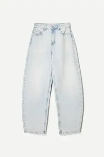 Кенг штанинли barrel джинси - 5