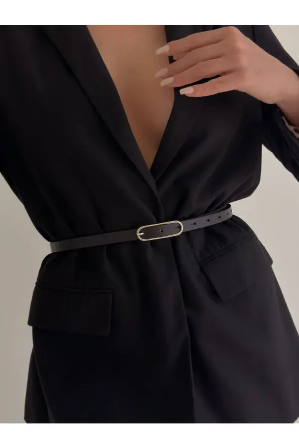 Keng tarmoqli ingichka ayollar kamarasi, jaket kamarasi, ko'ylak kamarasi, ko'ylak kamarasi - 4