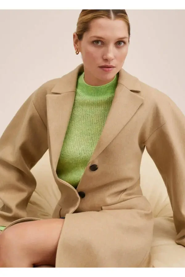 Keng tarmoqli jun palto - 5