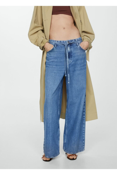 Keng to‘piq va torli denim shim - 1