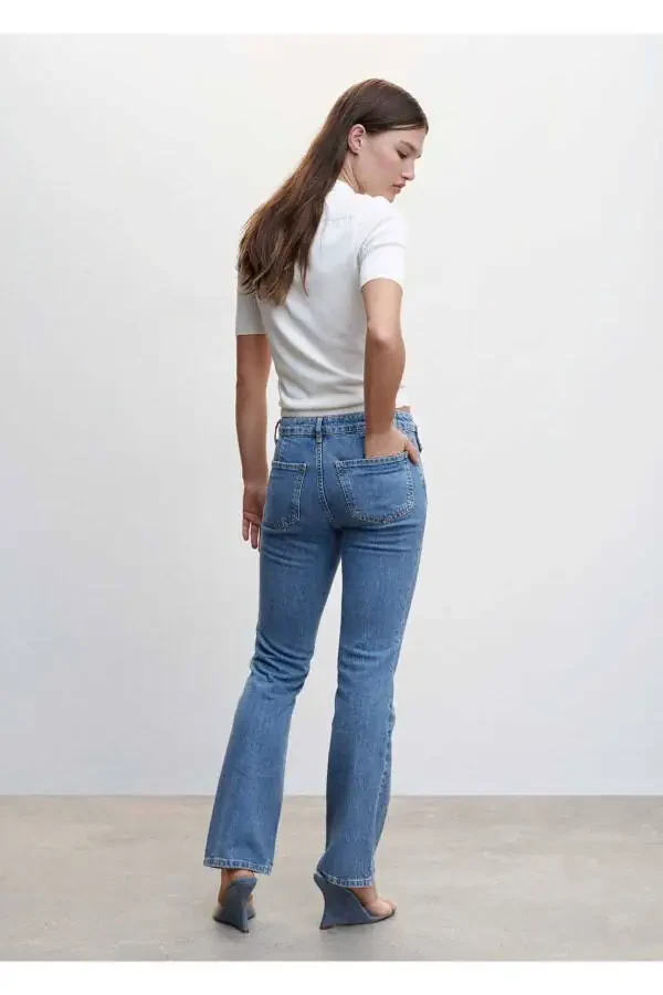 Kengaytirilgan cho'ntakli jinsi shim - 4