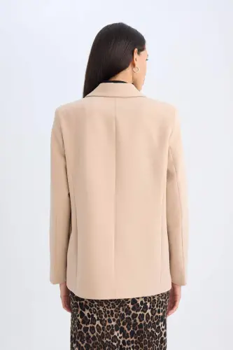 Kengaytirilgan kesimli Jilet Yaka Blazer Jilet D4562AX24AU - 7