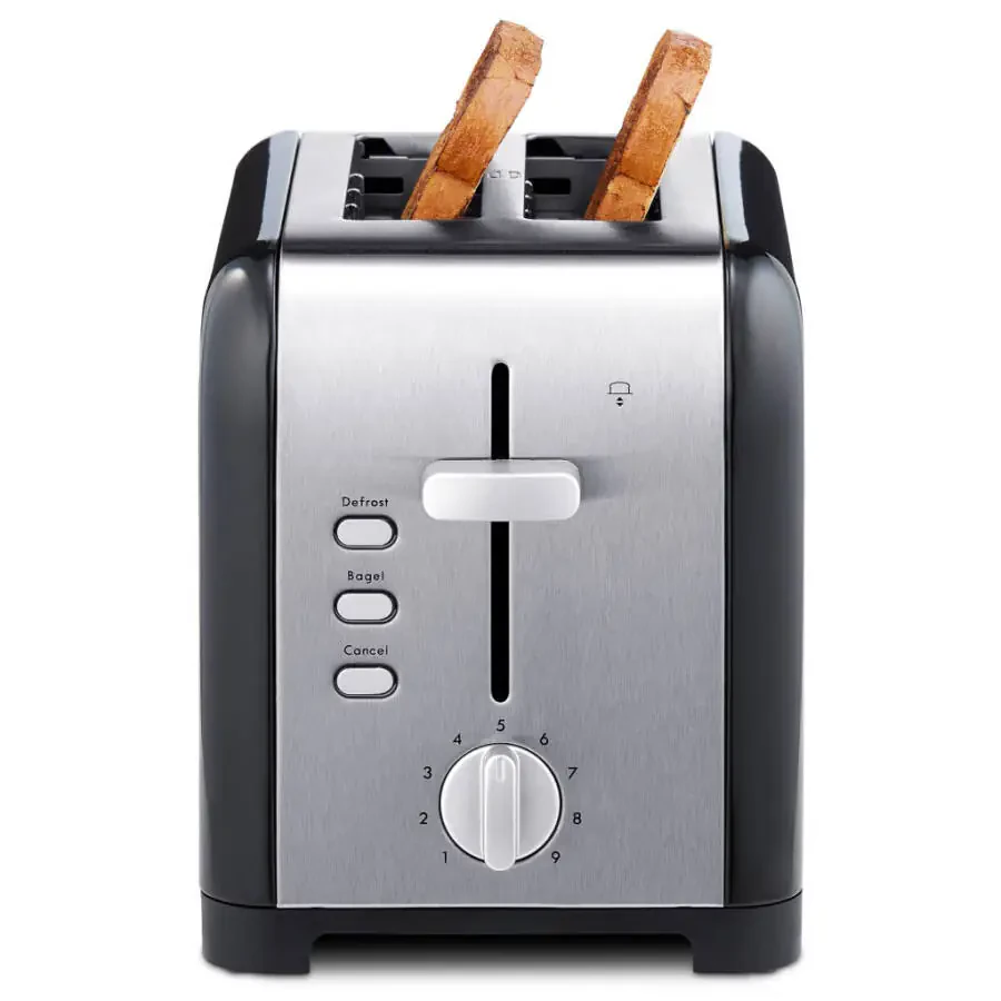 Kenmore 2-Slice Toaster, Stainless Steel, Bagel, Cancel, Defrost, Removable Crumb Tray - 4