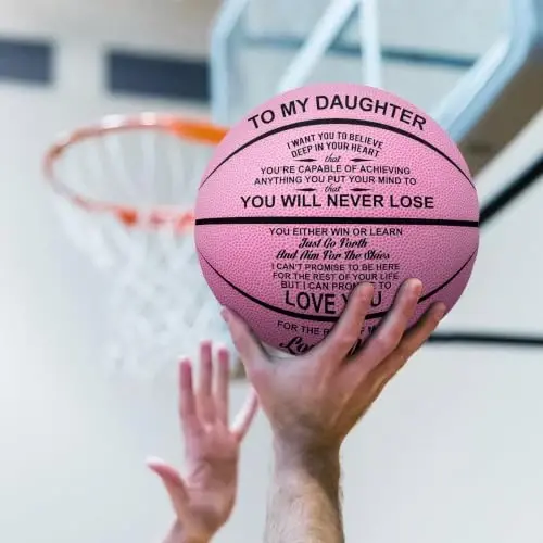 Kenon Customized Engraved Basketball Personalized Basketball for Daughter Son Granddaughter Grandson Nephew Niece Christmas Birthday Gifts - You Will Never Lose - 4