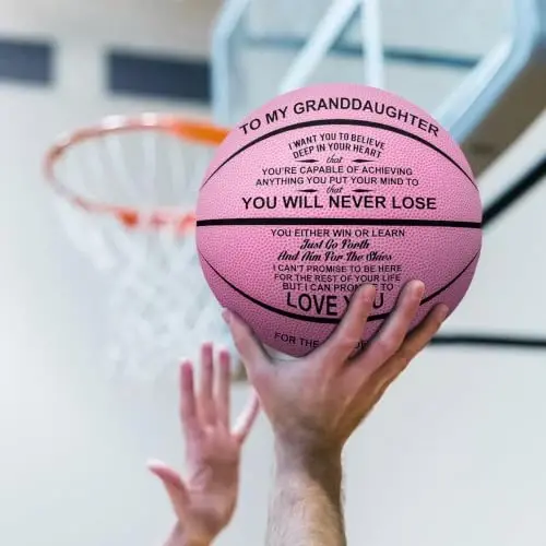 Kenon Customized Engraved Basketball Personalized Basketball for Daughter Son Granddaughter Grandson Nephew Niece Christmas Birthday Gifts - You Will Never Lose - 4