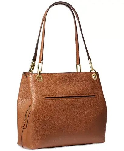 Kensington Large Leather Tote Bag - Luggage - 3
