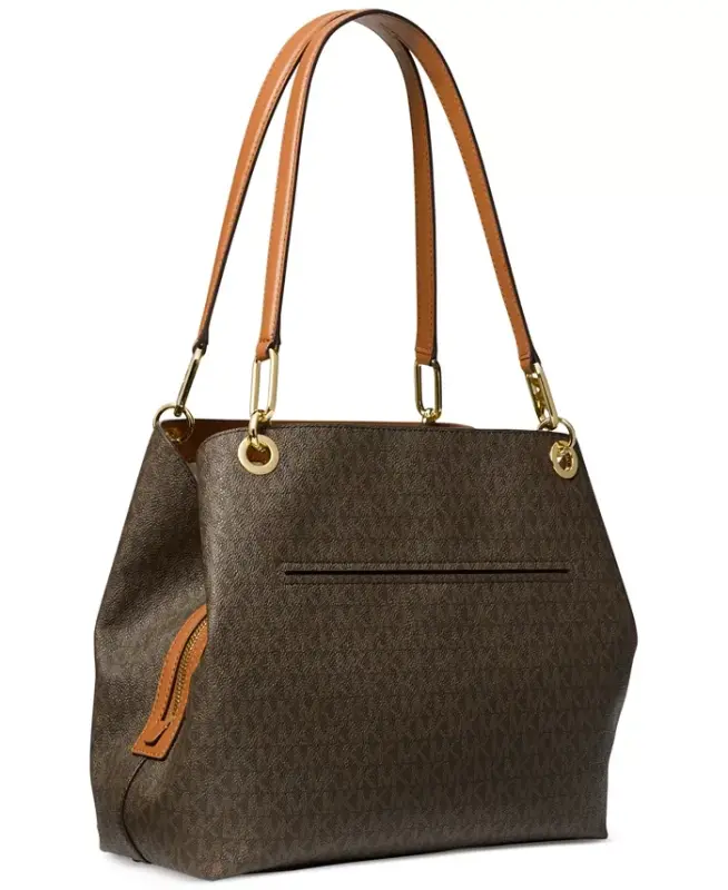 Michael Kors Kensington Large Logo Shoulder Tote - Brn/acorn - 3
