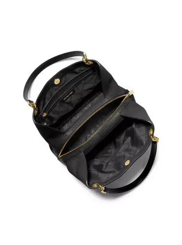 Kensington Large Leather Tote-Black - 3