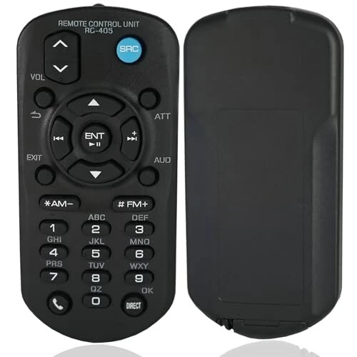 Universal Replacement Remote Control for Kenwood Car Audio Stereo Head Unit KDC-BT948HD, KDC-BT952HD, KDC-HD545U, KDC-HD552U, KDC-MP145, KDC-MP145CR, KDC-MP148CR, KDC-MP245, KDC-MP245U - Kassionel