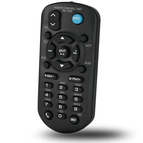 Replacement Remote Control Compatible for Kenwood Car Audio Stereo Head Unit RC-405 KDC-400U, KDC-448U, KDC-BT645U, KDC-BT648U, KDC-BT652U, KDC-BT752HD, KDC-BT848U, KDC-BT852HD, KDC-BT945U - 1