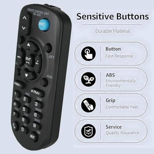 Universal Replacement Remote for Kenwood Car Audio Stereo Head Unit KDC-MP345U, KDC-MP445U, KDC-MP745U, KDC-X395, KDC-X396, KDC-X494, KDC-X496, KDC-X595, KDC-X596, KDC-X695, KDC-MP252U - 3